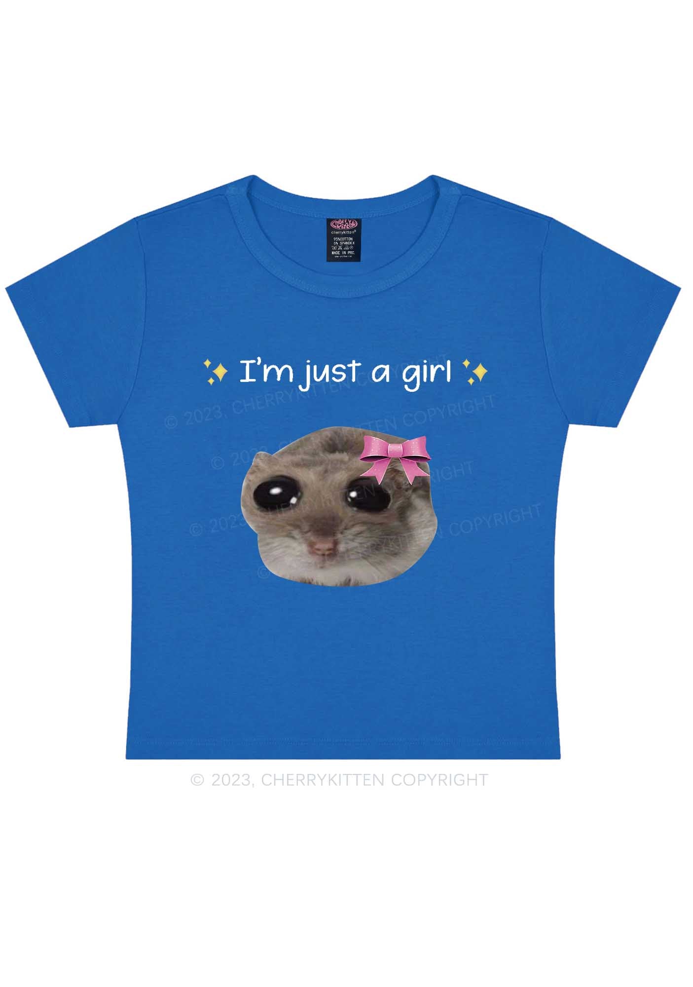 I'm A Girl Y2K Baby Tee Cherrykitten