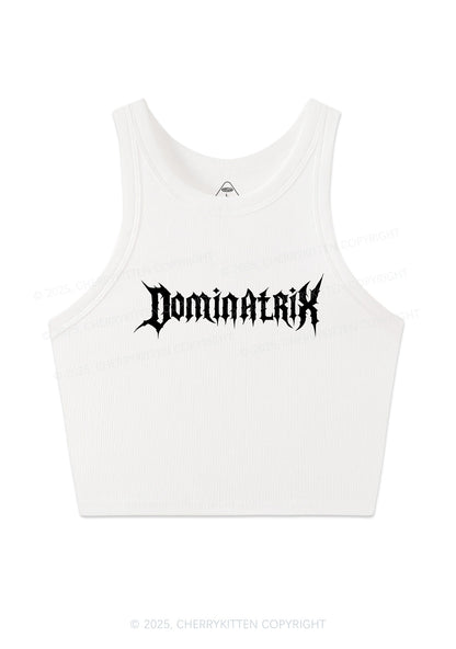 Dominatrix Y2K Crop Tank Top Cherrykitten