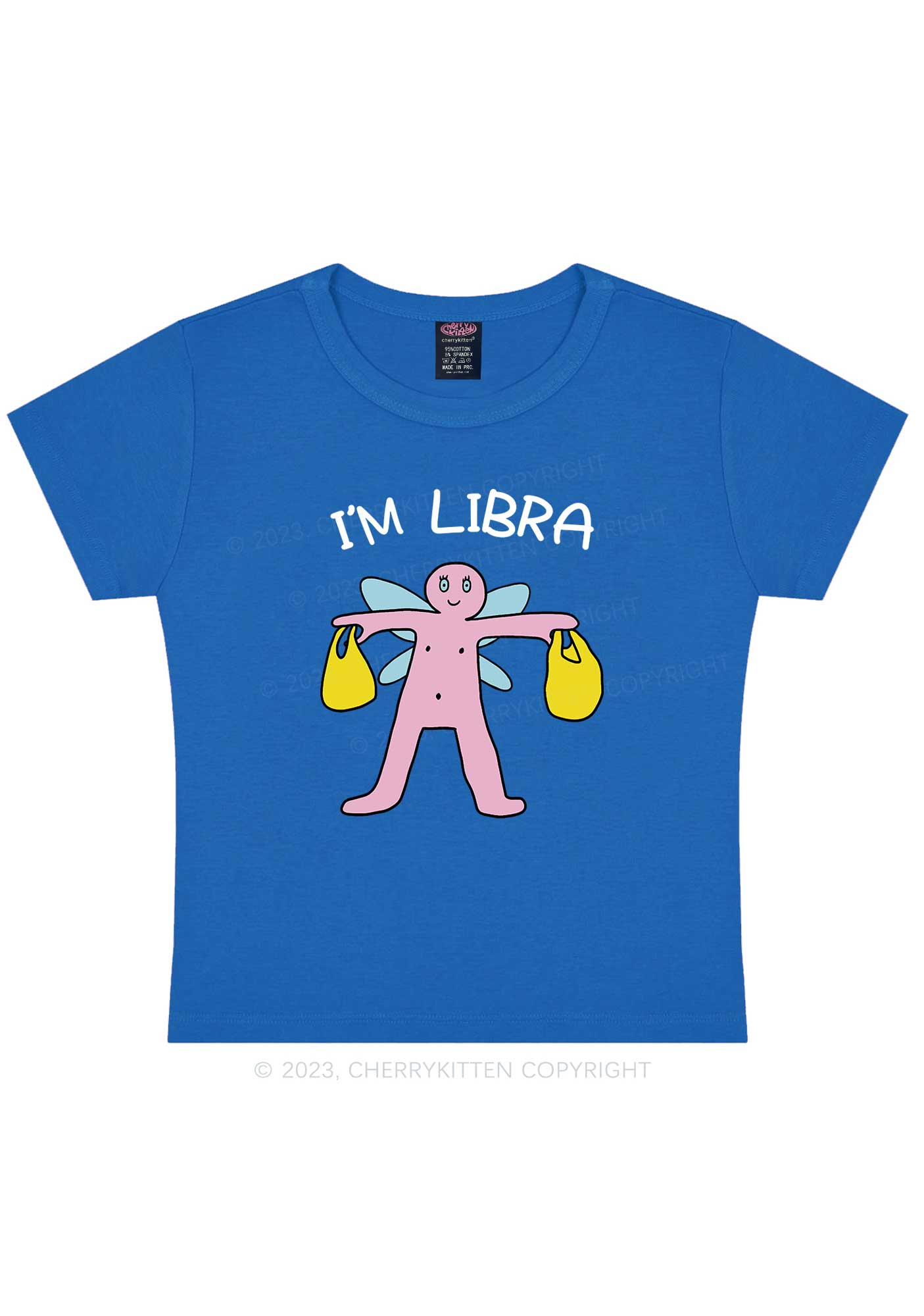 I'm Libra Y2K Baby Tee Cherrykitten
