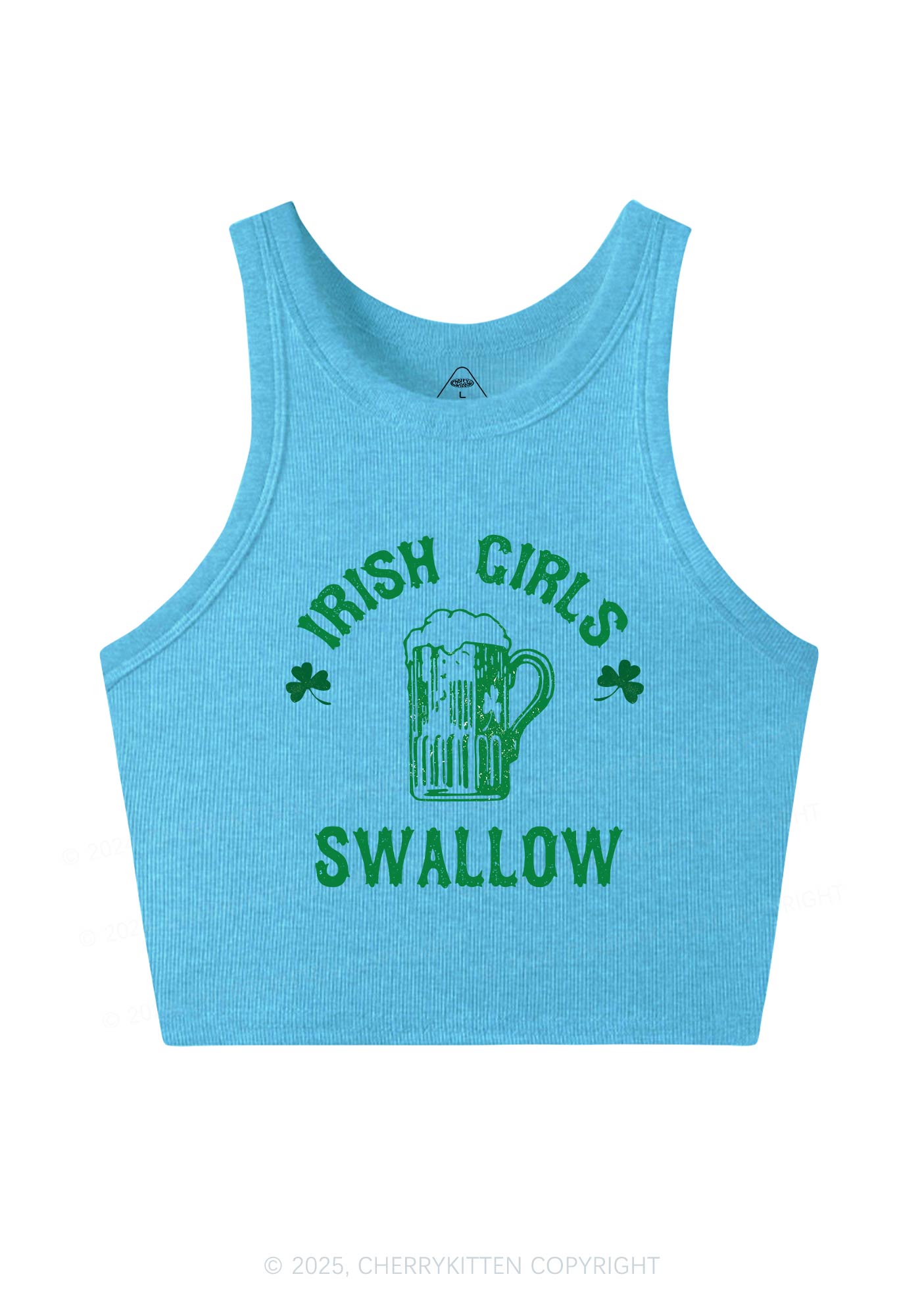 Irish Girls Swallow St Patricks Y2K Crop Tank Top Cherrykitten