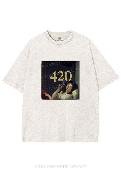 Four Twenty Y2K Washed Tee Cherrykitten