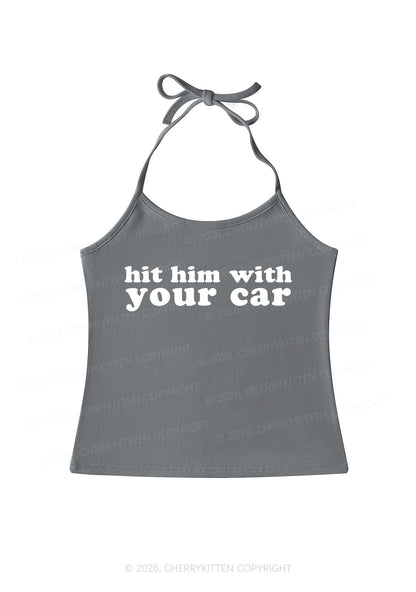 Hit Him Y2K Halter Neck Cami Cherrykitten