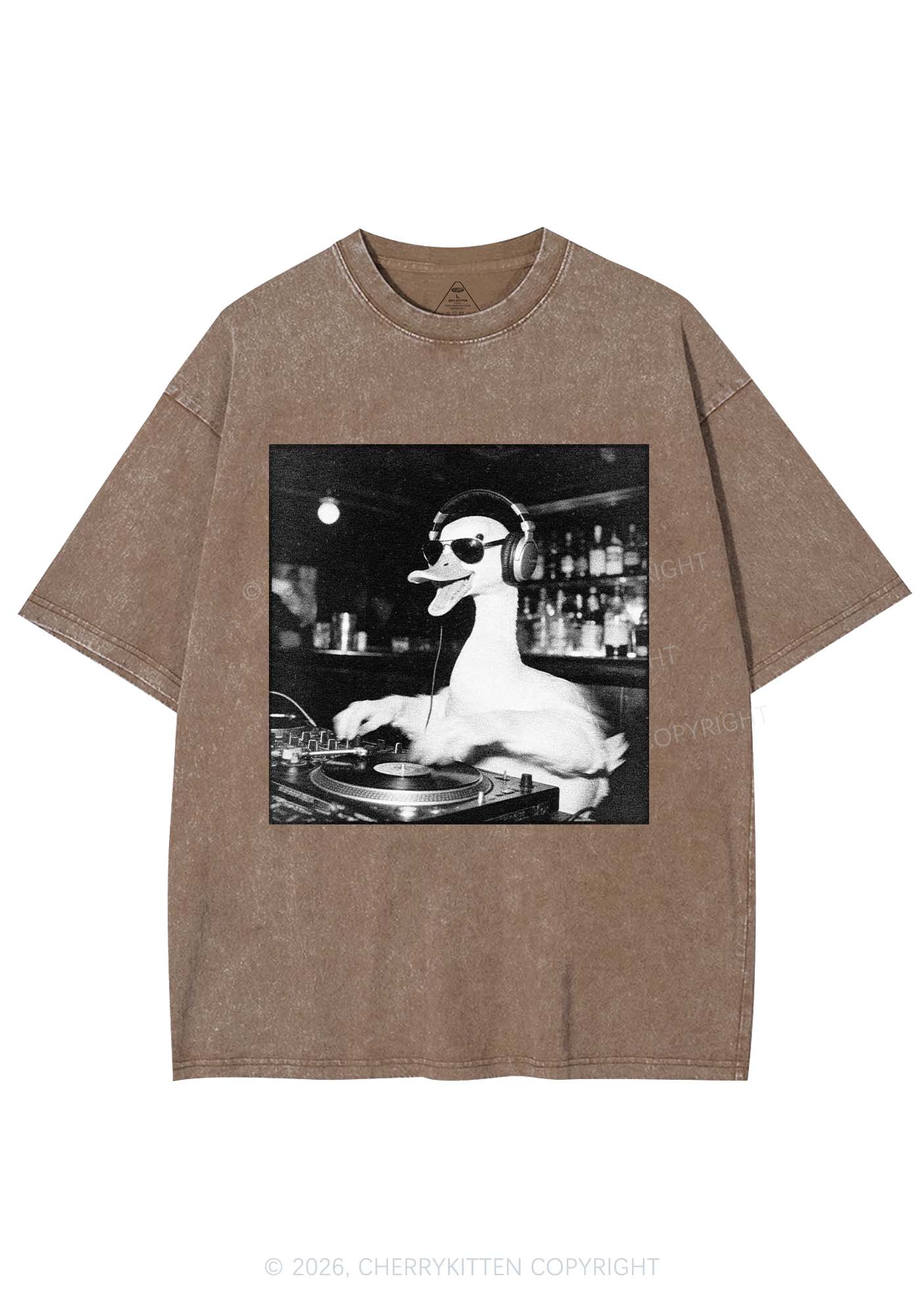 DJ Duck Y2K Shirts Washed Tee Cherrykitten
