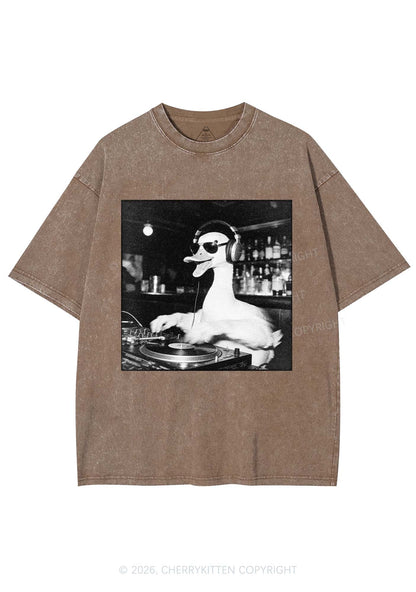 DJ Duck Y2K Shirts Washed Tee Cherrykitten