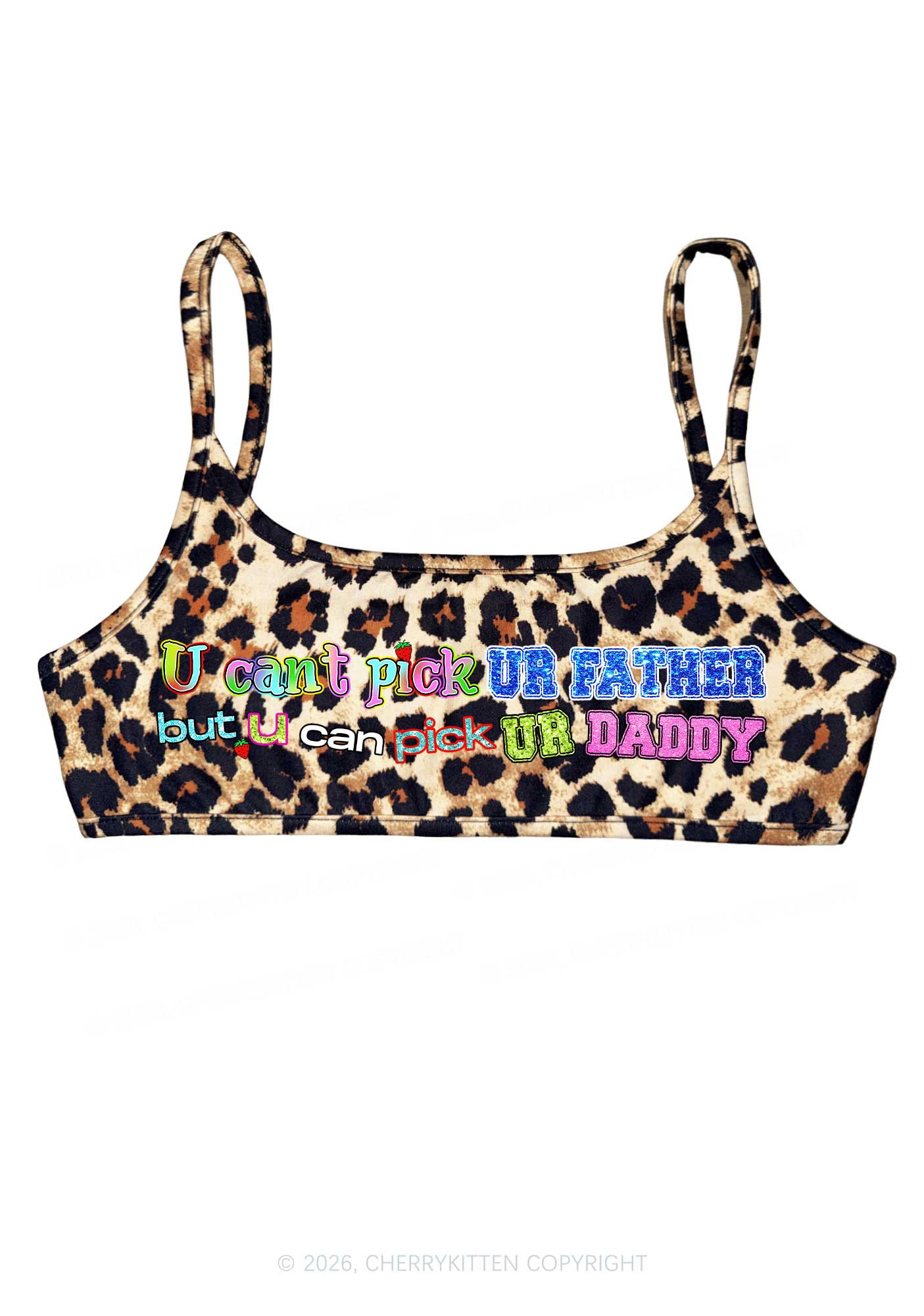 Pick Ur Daddy Y2K Super Crop Cami Cherrykitten