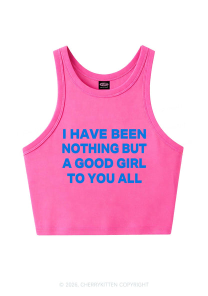I Have Been A Good Girl Y2K Crop Tank Top Cherrykitten