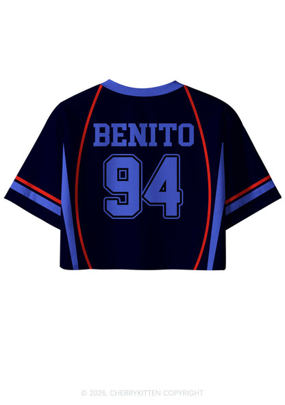 Black Football Bunny Y2K Crop Sport Jersey Shirts Cherrykitten