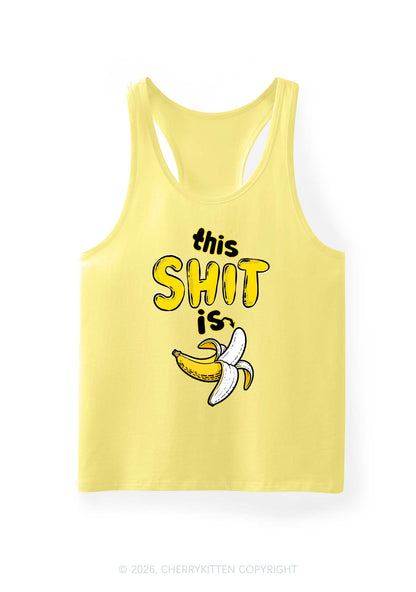 This Shxt Is Banana Y2K Men Racerback Tank Top Cherrykitten