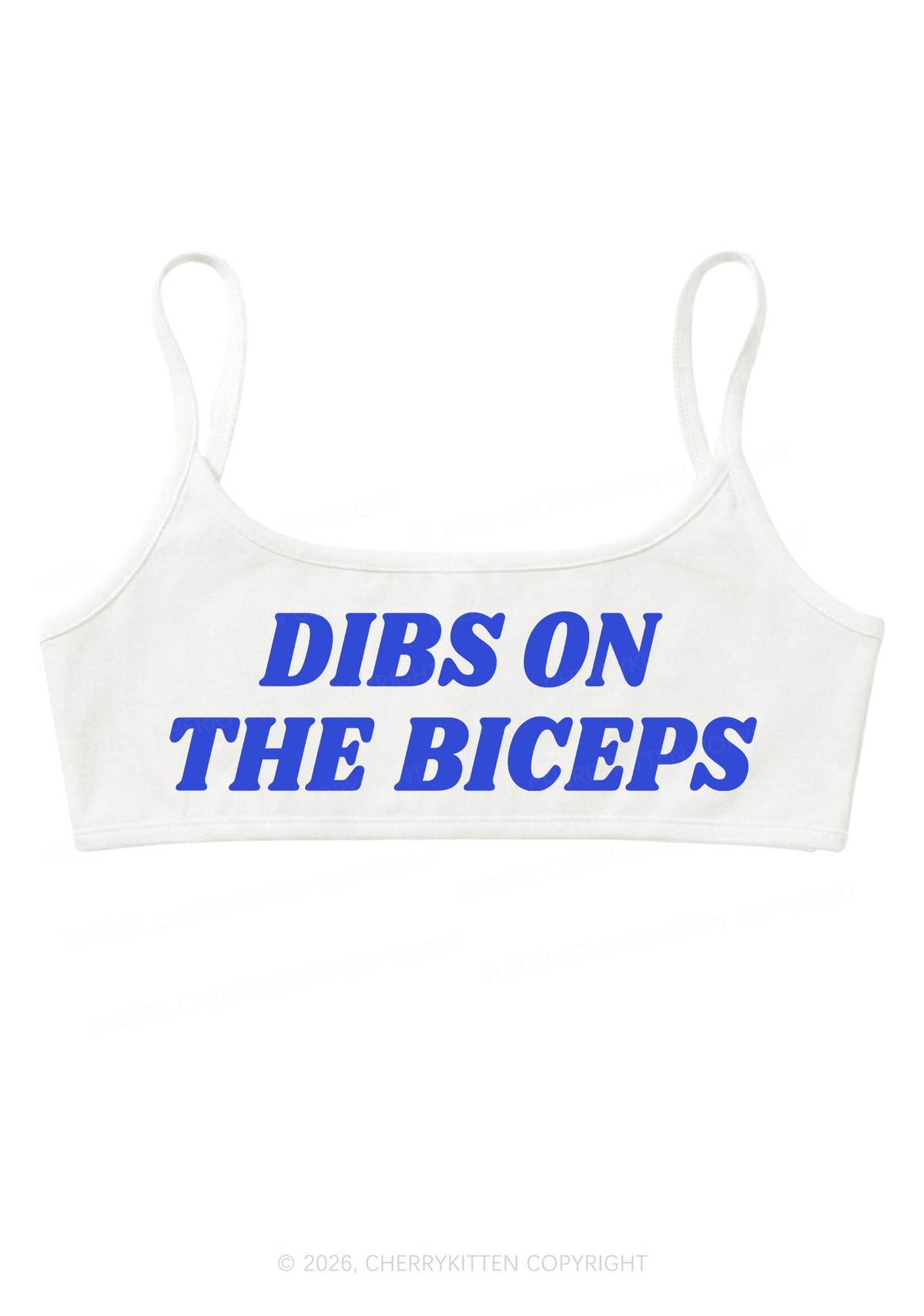 Dibs On The Biceps Y2K Super Crop Cami Cherrykitten