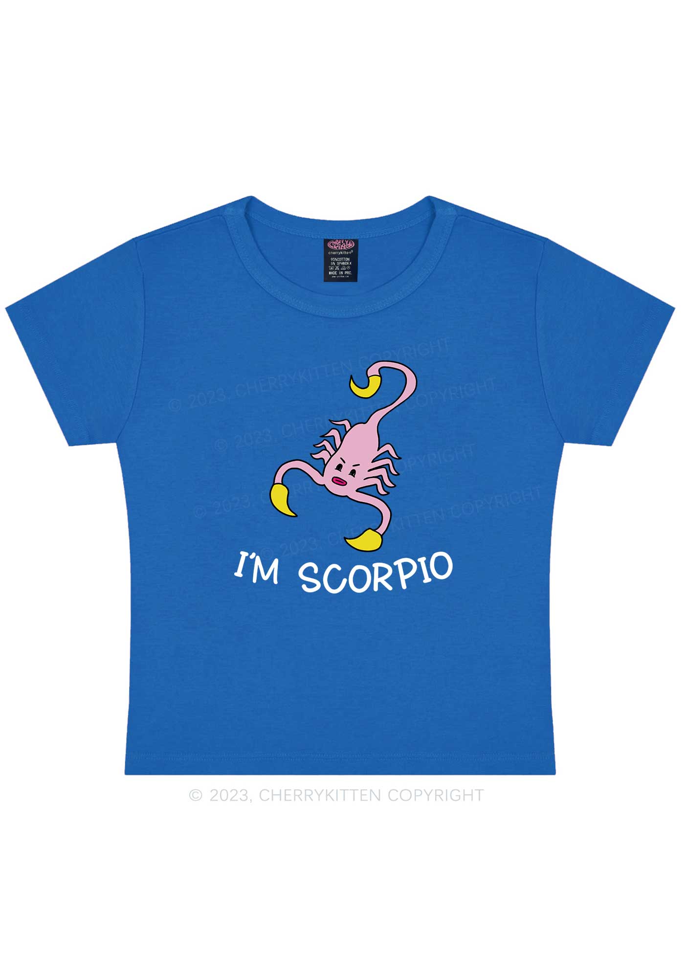 I'm Scorpio Y2K Baby Tee Cherrykitten