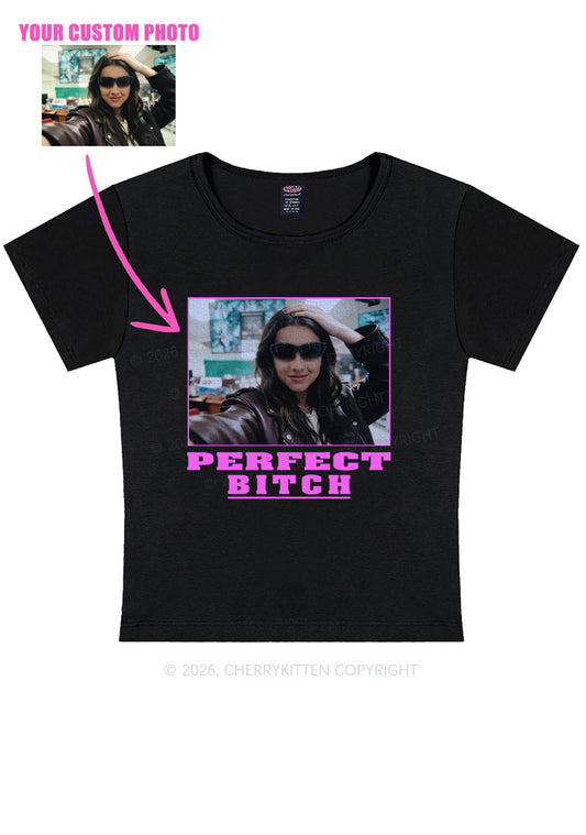 Custom Perfect Bxxch Y2K Baby Tee Cherrykitten