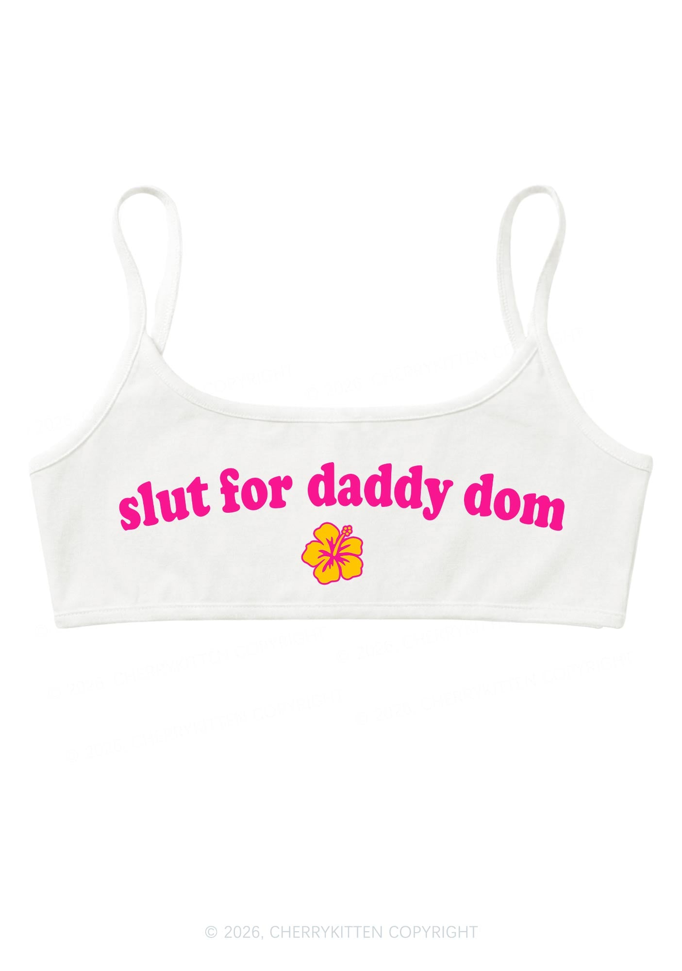 Slxt For Daddy Dom Y2K Super Crop Cami Cherrykitten