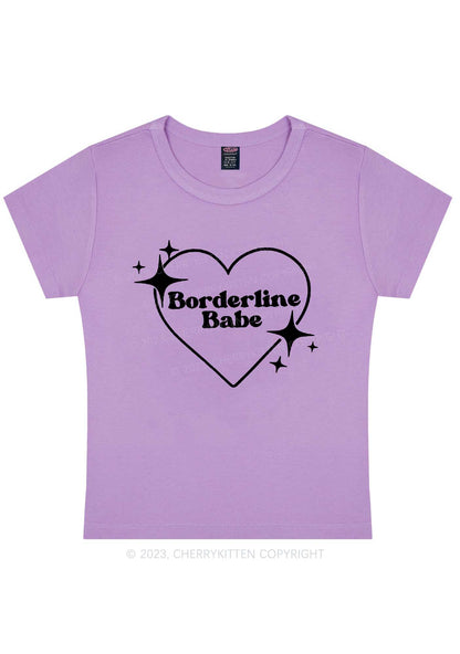 Borderline Personality Babe Y2K Baby Tee Cherrykitten