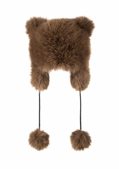 Faux Fur Y2K Plush Hat Cherrykitten