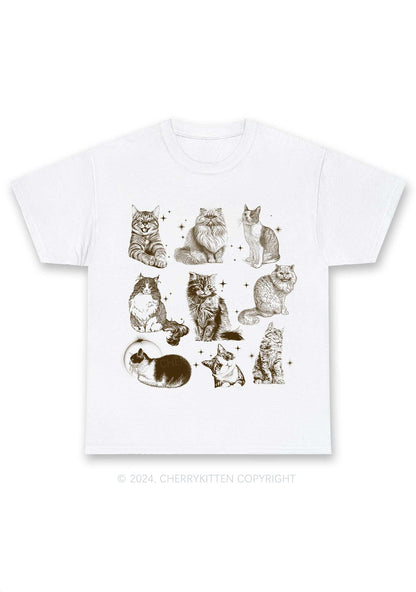 Retro Kitten Y2K Chunky Shirt Cherrykitten