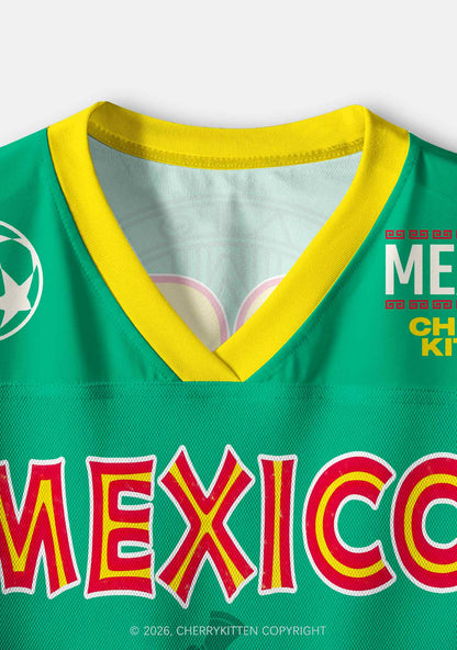 Custom Mexican Ancient Tribal Figure Y2K Crop Sport Jersey Shirts Cherrykitten