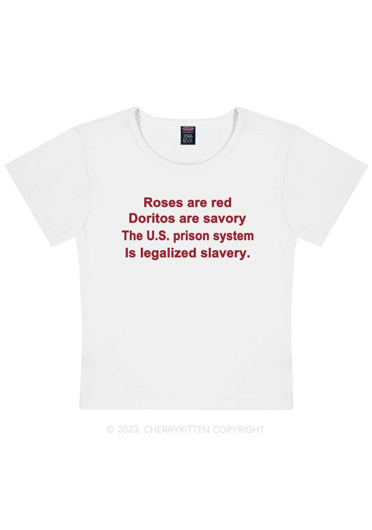 Legalized Slavery Y2K Baby Tee Cherrykitten