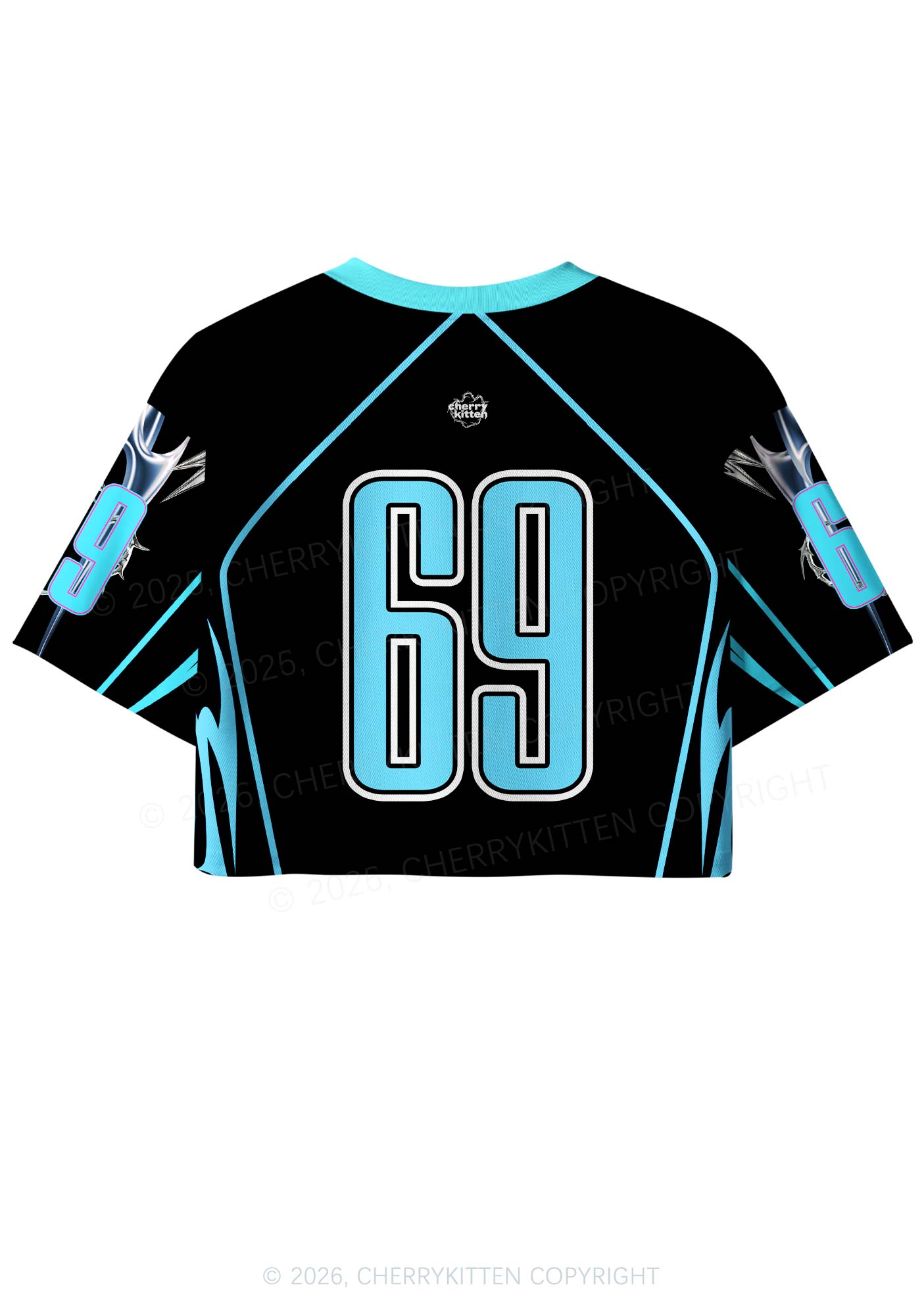 Big Dreams Techno Music Y2K Crop Sport Jersey Shirts Cherrykitten