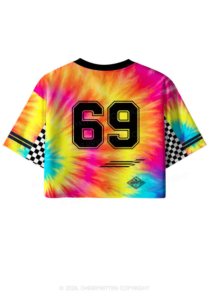 Lick The Toad Y2K Crop Sport Jersey Shirts Cherrykitten