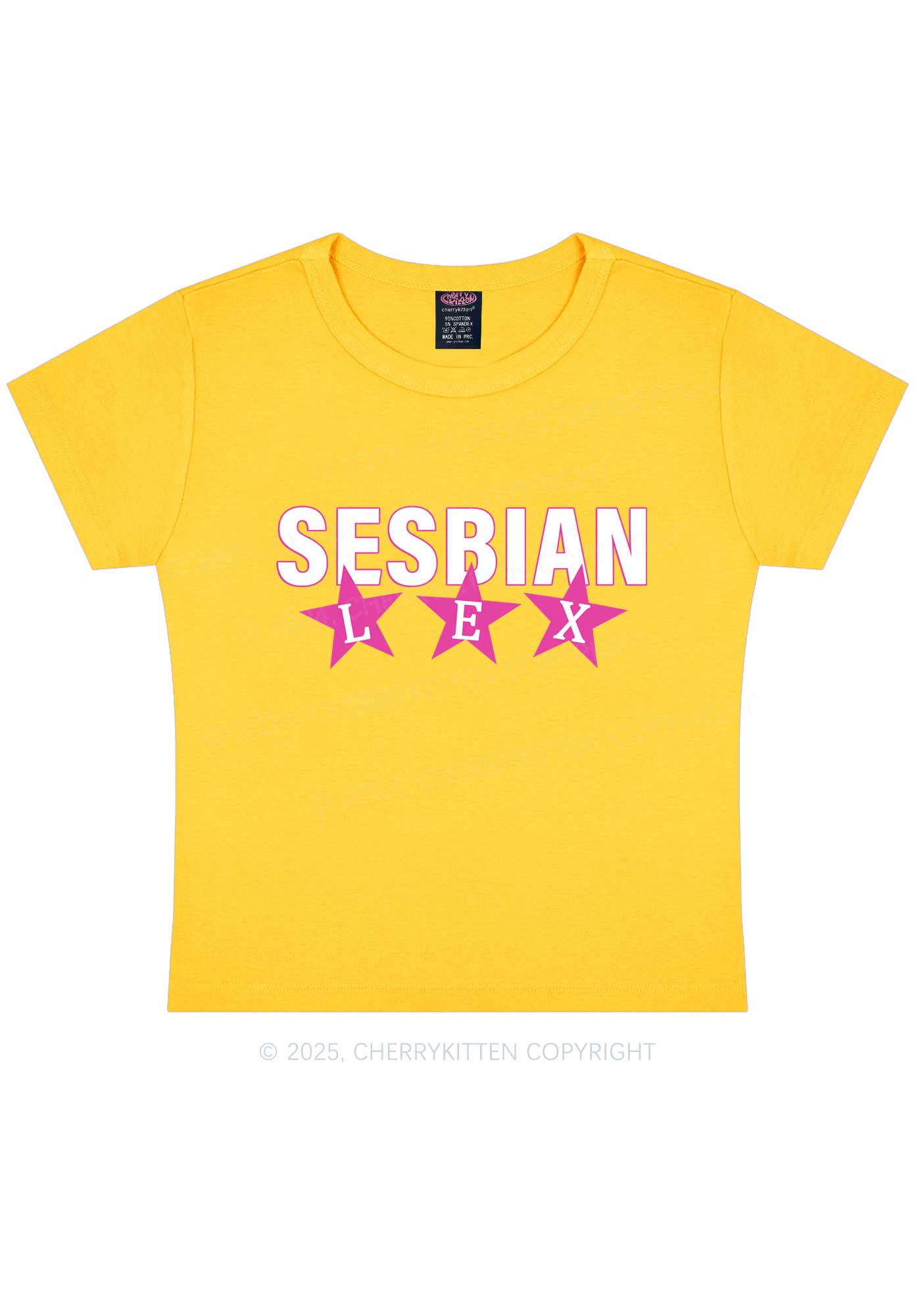 Sesbian Lex Y2K Baby Tee Cherrykitten