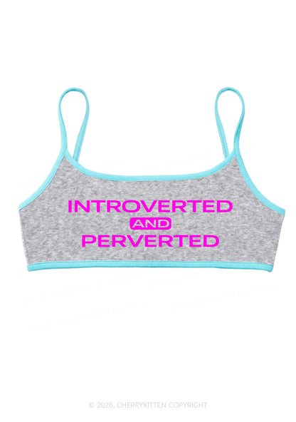 Introverted And Perverted Y2K Super Crop Cami Cherrykitten