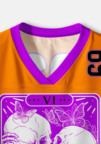 The Skeleton Lovers Y2K Crop Sport Jersey Shirts Cherrykitten