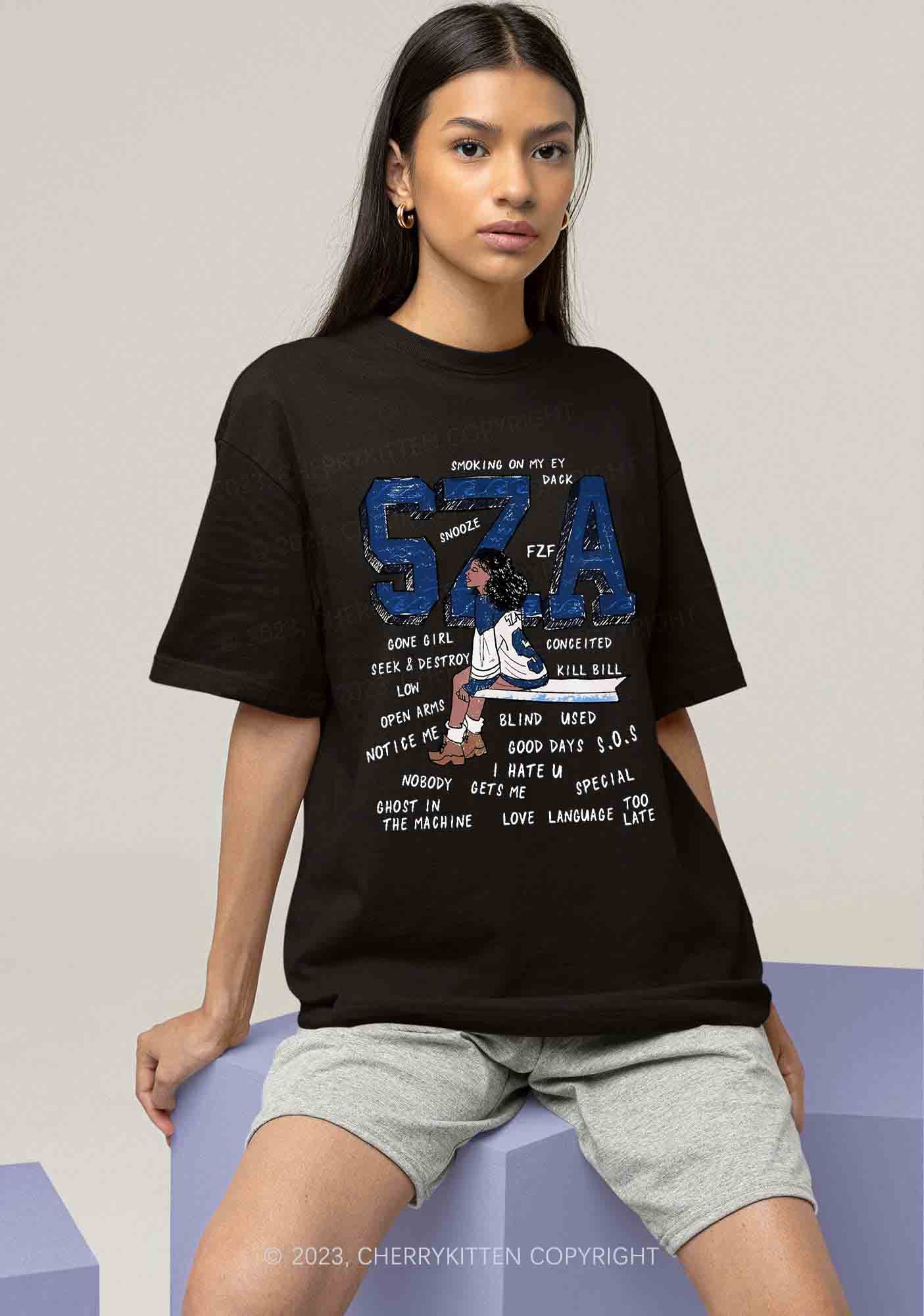 SZA Vintage Y2K Chunky Shirt Cherrykitten