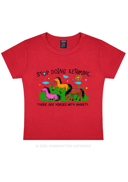 Stop Doing Kxxamine Y2K Baby Tee Cherrykitten
