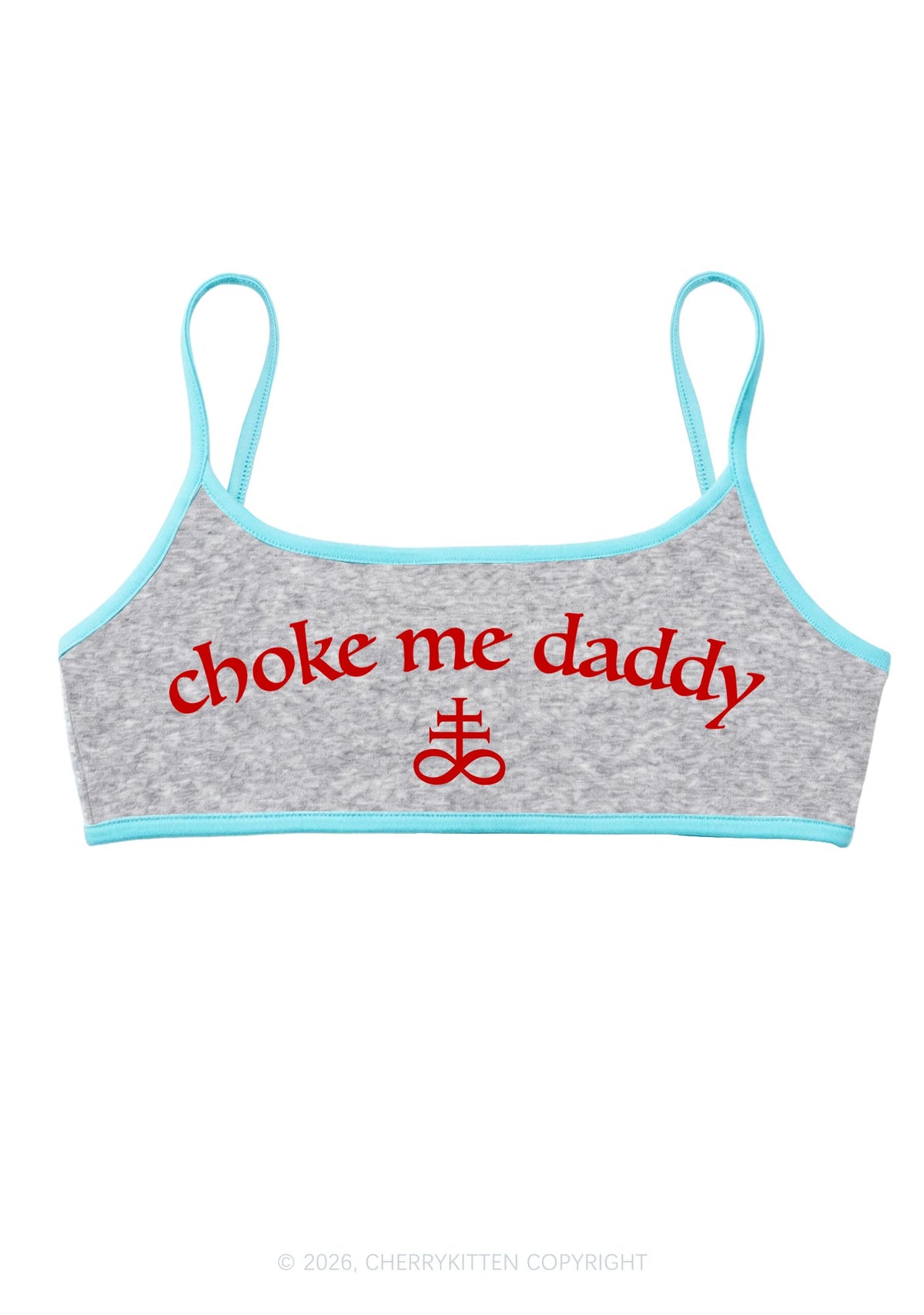 Choke Me Daddy Y2K Super Crop Cami Cherrykitten