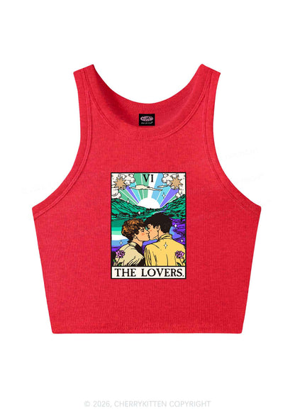 The Gay Lovers Pride Y2K Crop Tank Top Cherrykitten