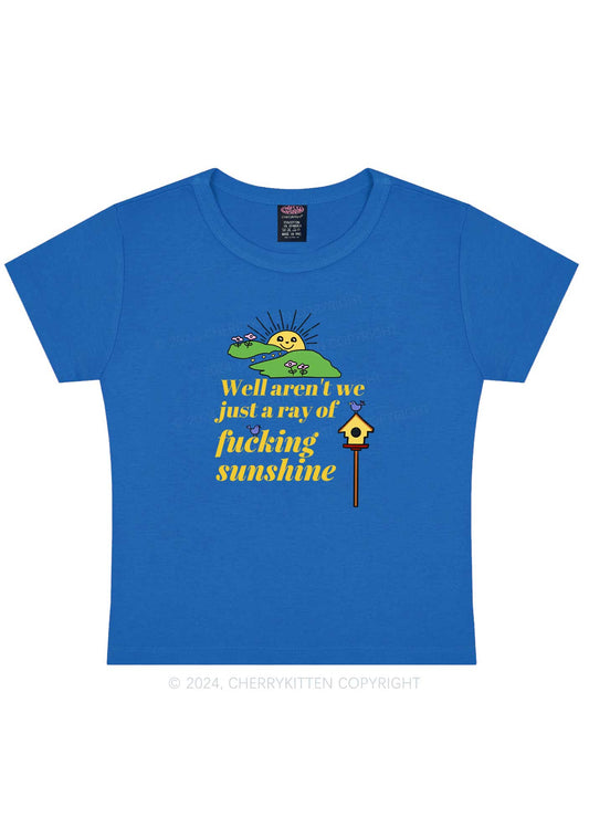 Sunshine Ray Y2K Baby Tee Cherrykitten