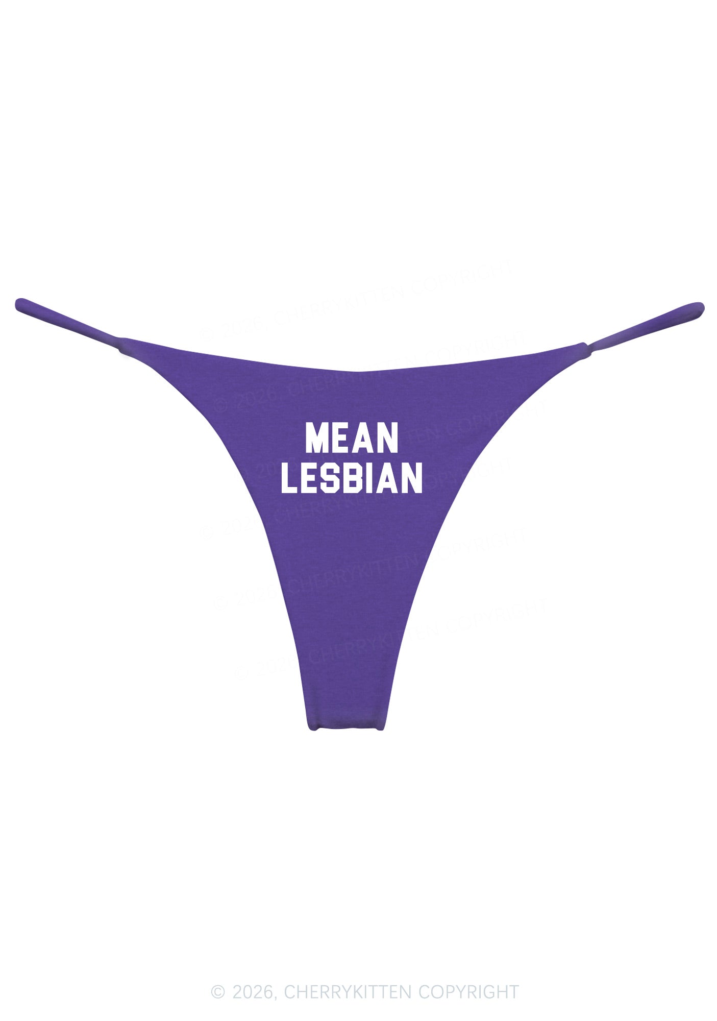 Mean Lesbian Pride Y2K Bikini String Thong Cherrykitten