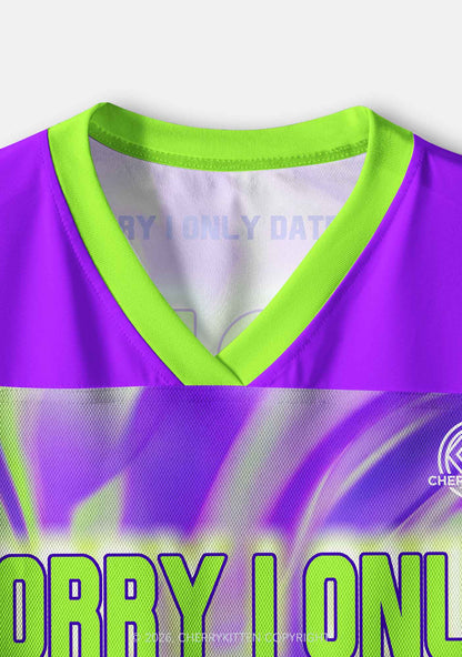 Sorry I Only Date DJ Y2K Crop Sport Jersey Shirts Cherrykitten