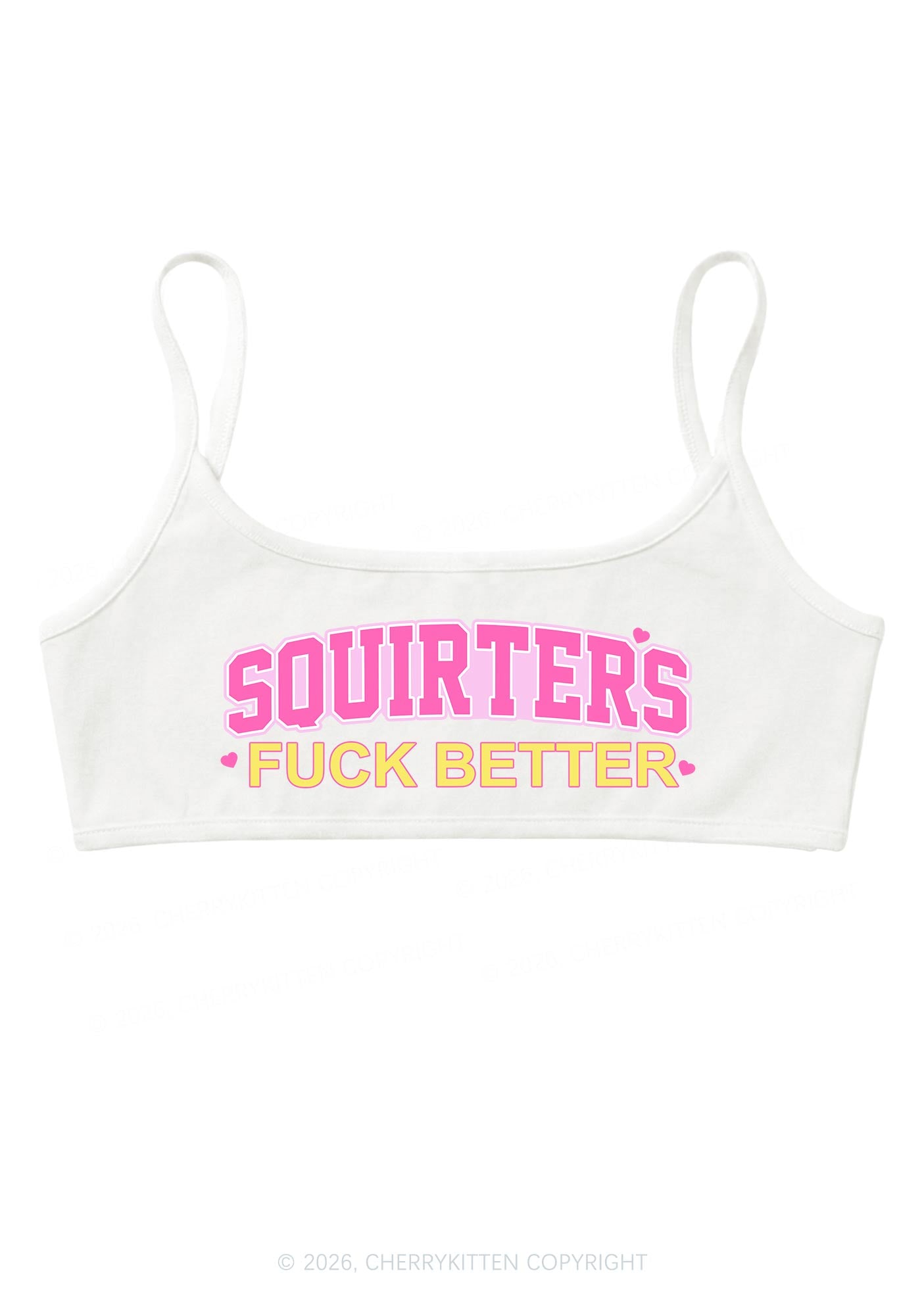 Squirters Fxxk Better Y2K Super Crop Cami Cherrykitten