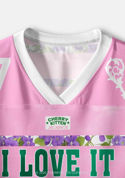 I Love It When Women Pride Y2K Crop Sport Jersey Shirts Cherrykitten