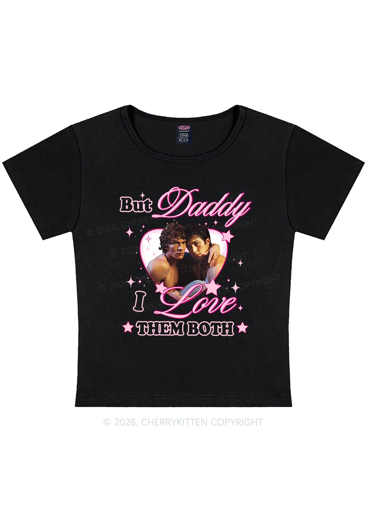 But Daddy I Love Them Both HR Y2K Baby Tee Cherrykitten