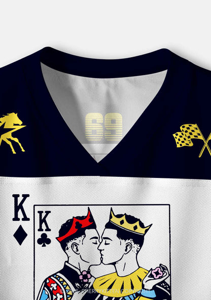 Black Gay King Pride Y2K Crop Sport Jersey Shirts Cherrykitten