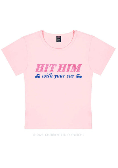 Glitter Hit Him Y2K Baby Tee Cherrykitten