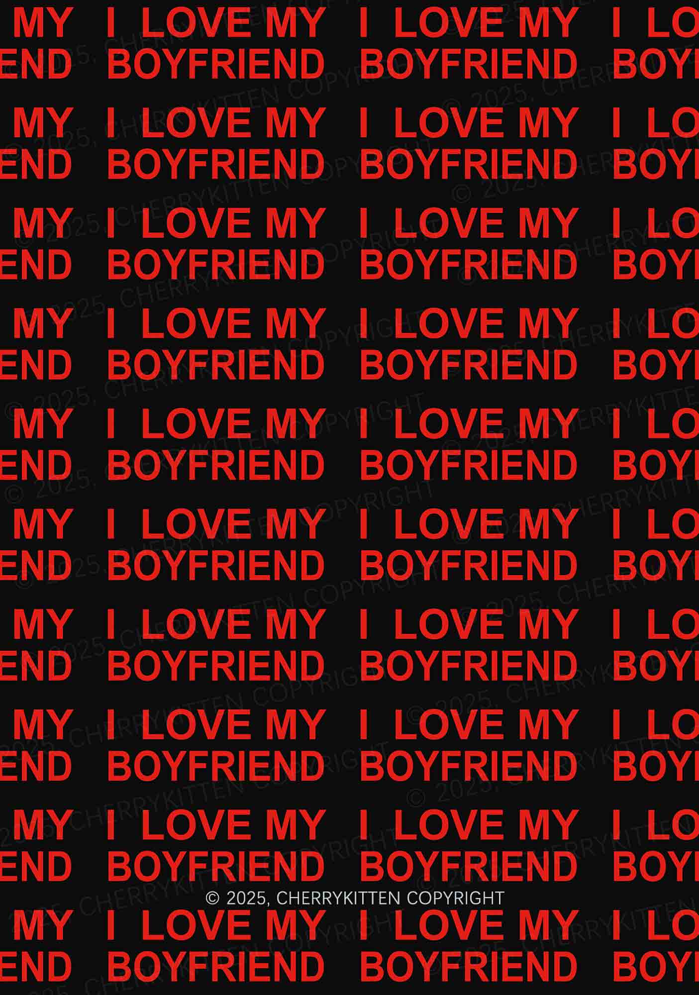 I Love My Boyfriend Y2K Mesh Slip Dress Cherrykitten