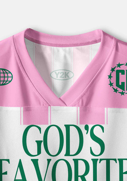 Deep Green Gods Favorite Fag Pride Y2K Crop Sport Jersey Shirts Cherrykitten