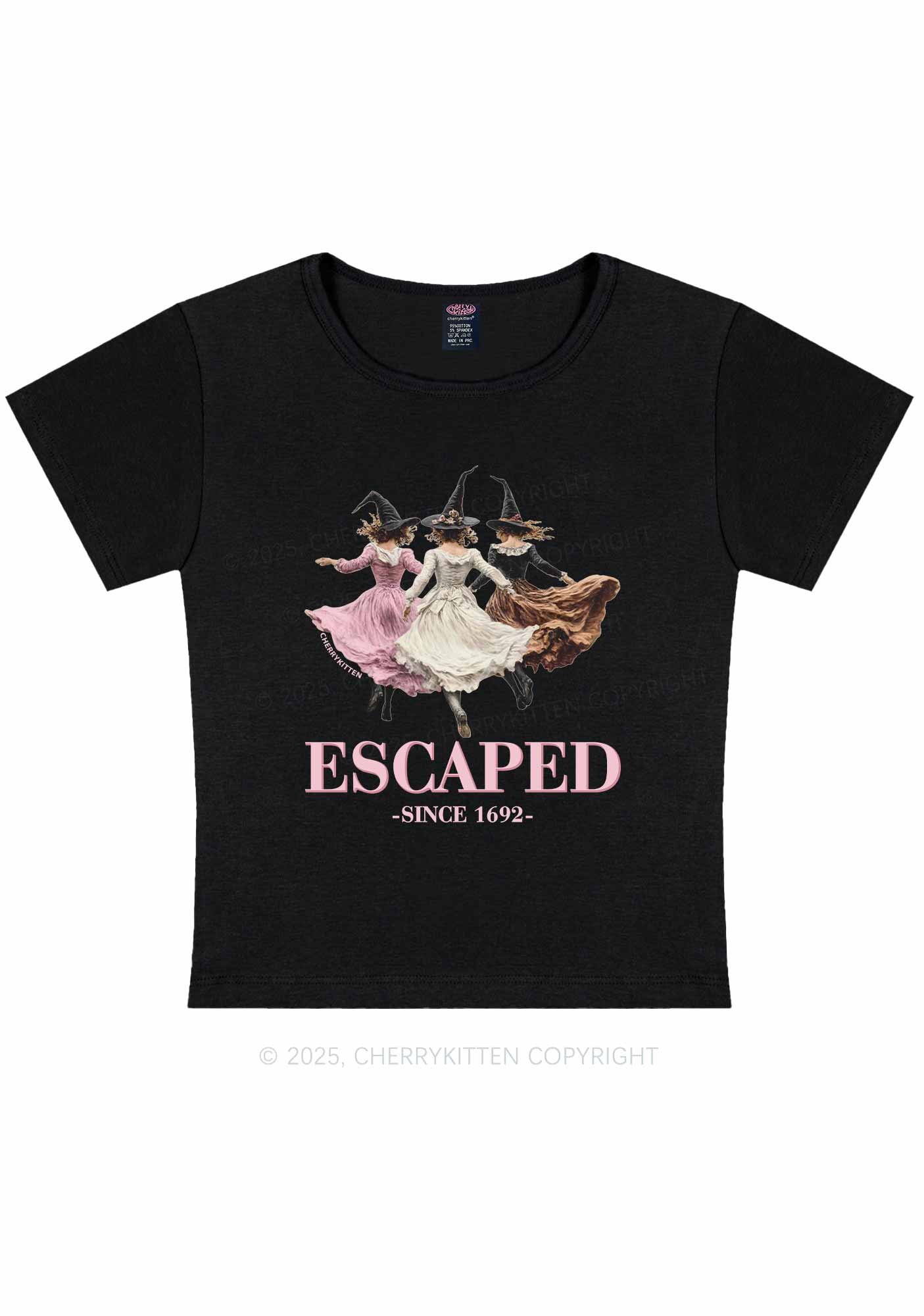 Halloween Escaped Skirts Witches Y2K Baby Tee Cherrykitten