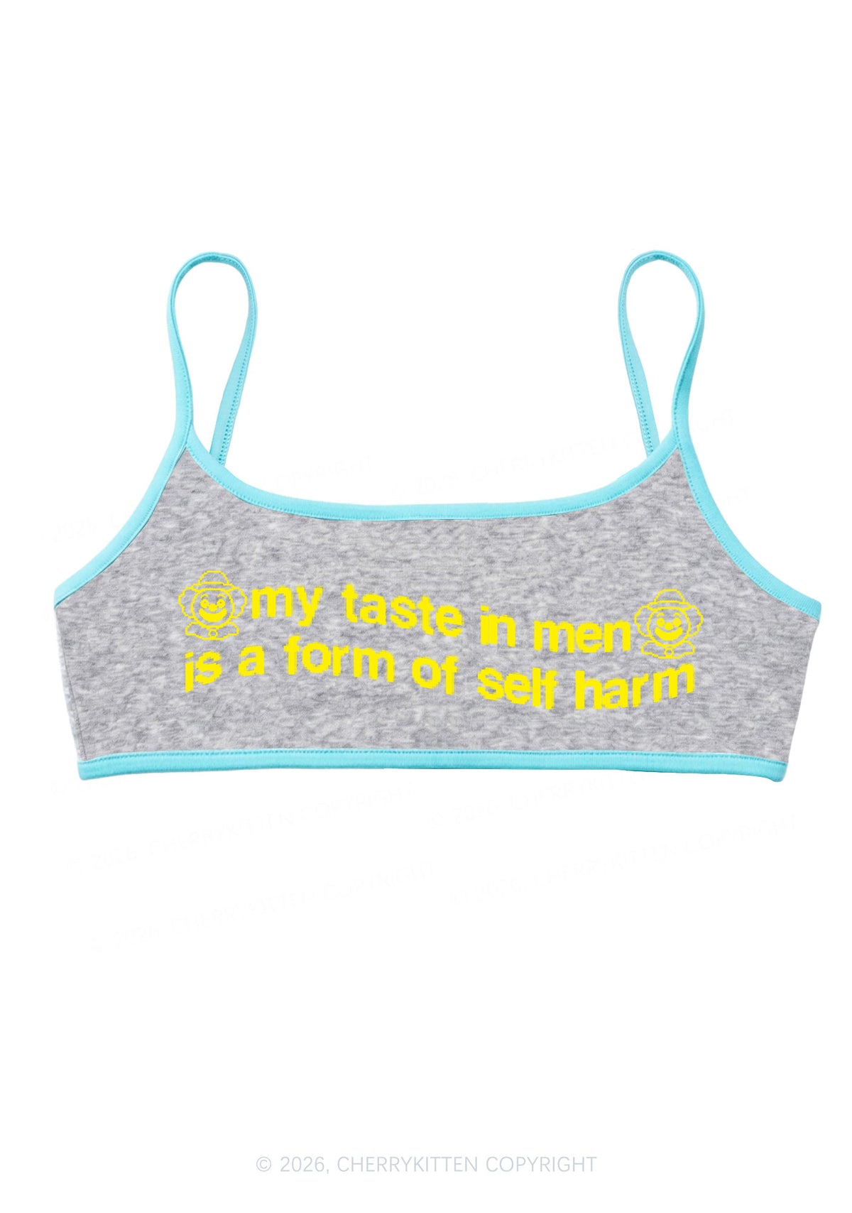 My Taste In Men Y2K Super Crop Cami Cherrykitten