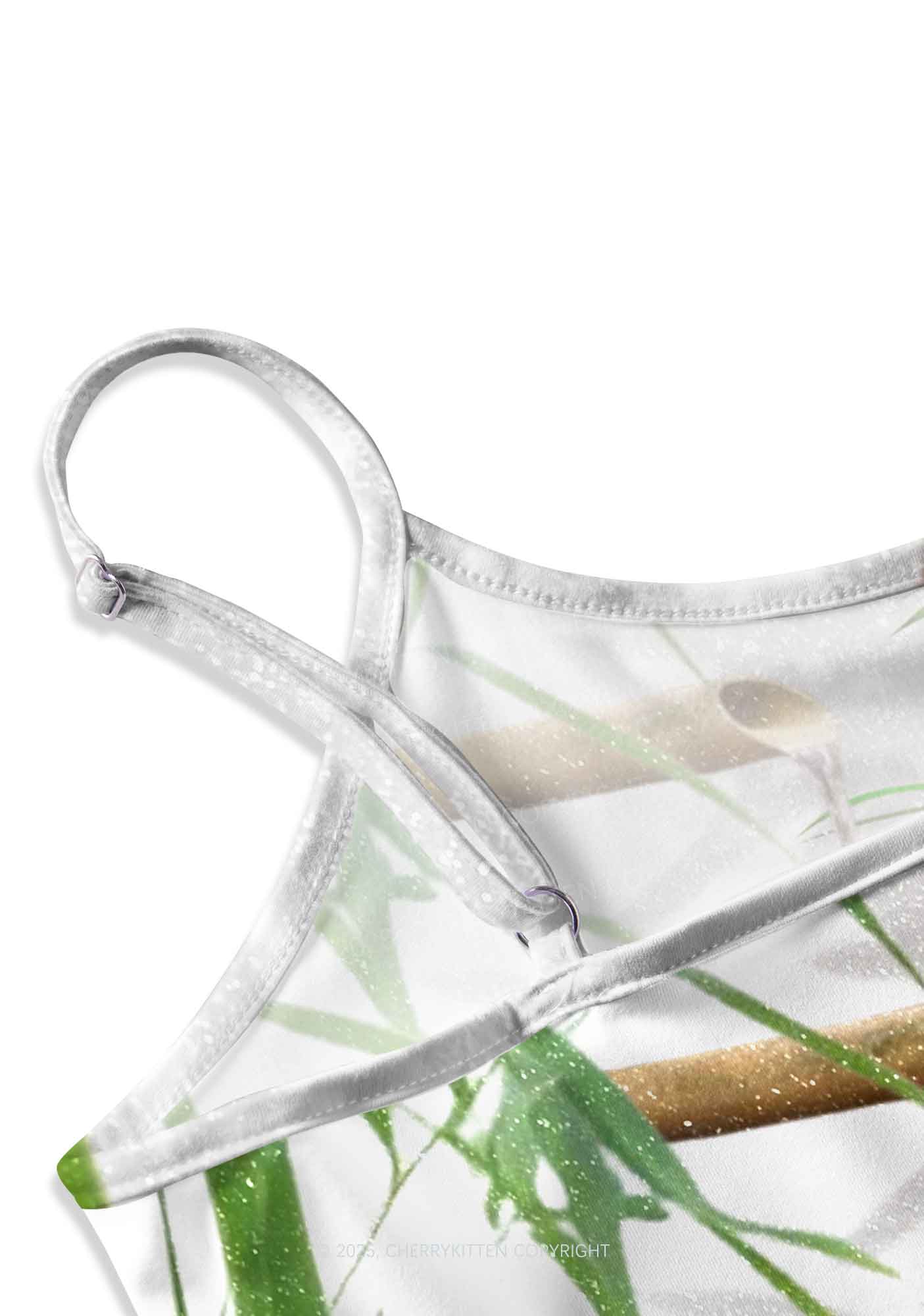 Capybara Bamboo Shower Y2K Print Cami Crop Top Cherrykitten