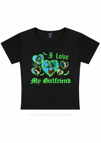Custom Halloween Girlfriend Photos Y2K Baby Tee Cherrykitten