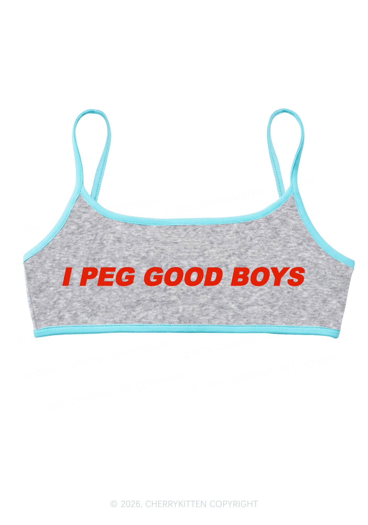 I Peg Good Boys Y2K Super Crop Cami Cherrykitten