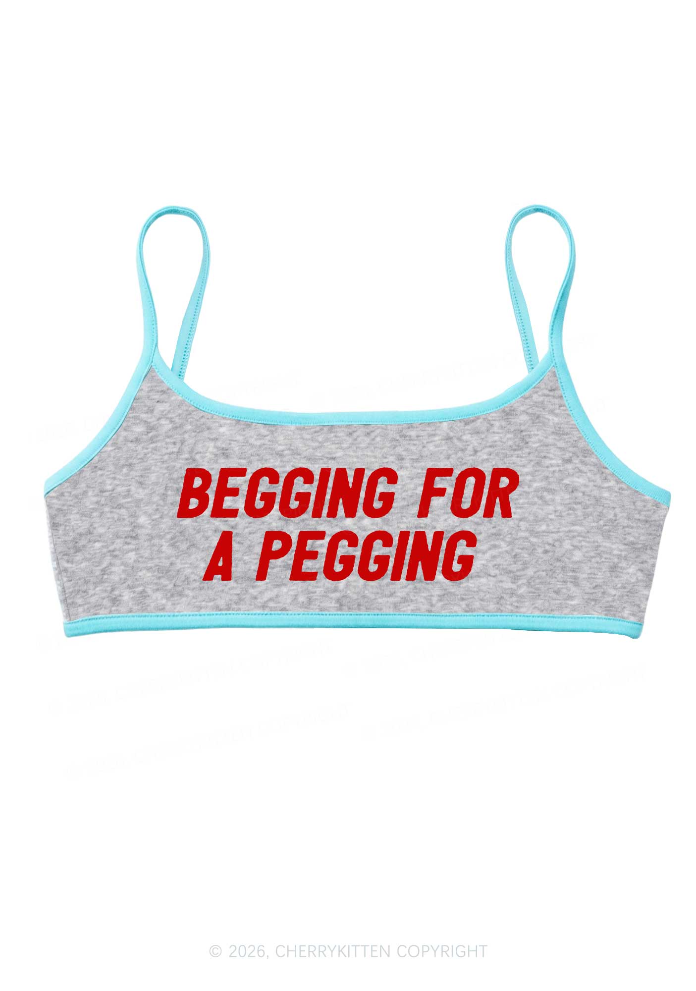 Begging For A Pegging Y2K Super Crop Cami Cherrykitten