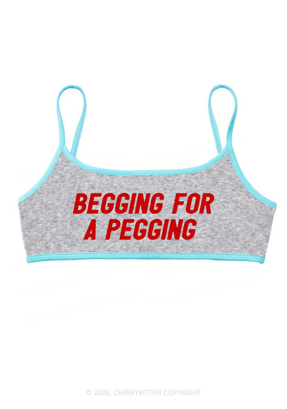 Begging For A Pegging Y2K Super Crop Cami Cherrykitten