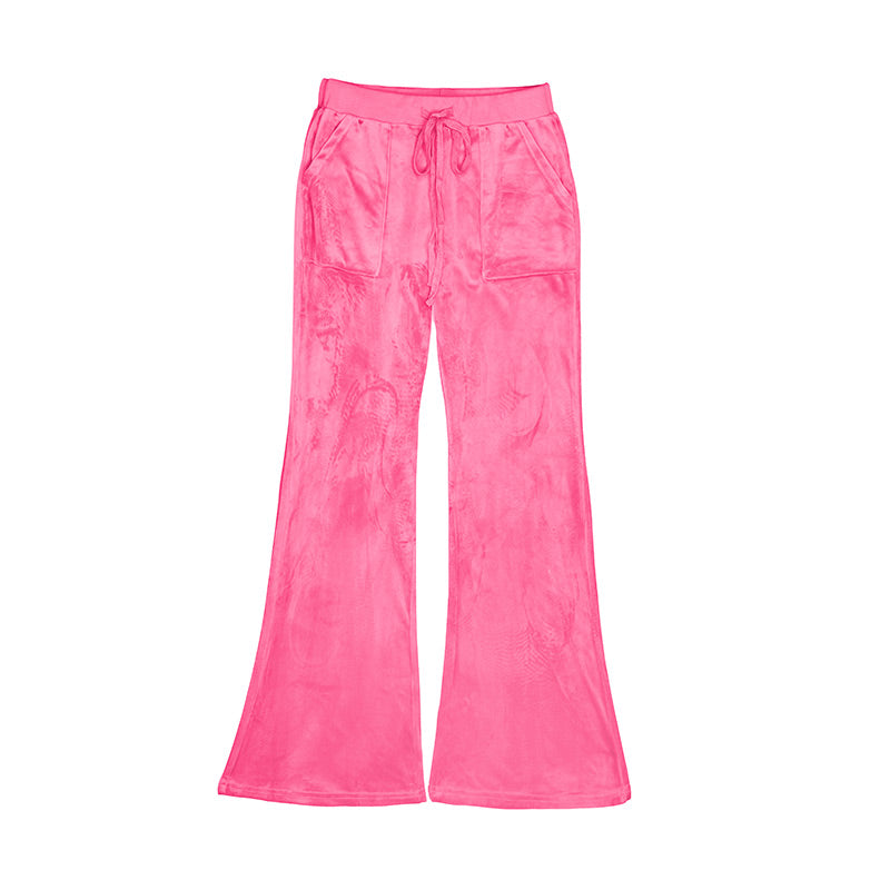 Vintage Velvet Casual Tracksuit Set Cherrykitten