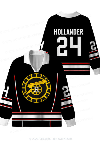 Black Gold HR Y2K Long Sleeve Sport Jersey Shirts Cherrykitten