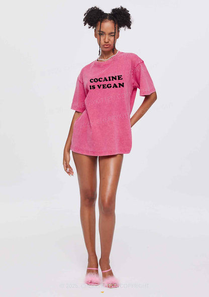 Cola Is Vegan Y2K Shirts Washed Tee Cherrykitten